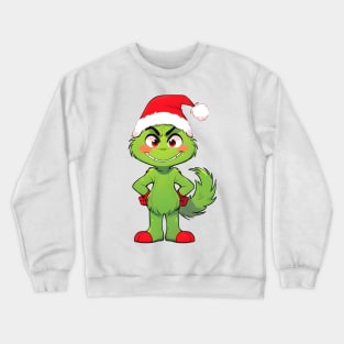 Cartoon Grinch's Christmas Joy Crewneck Sweatshirt